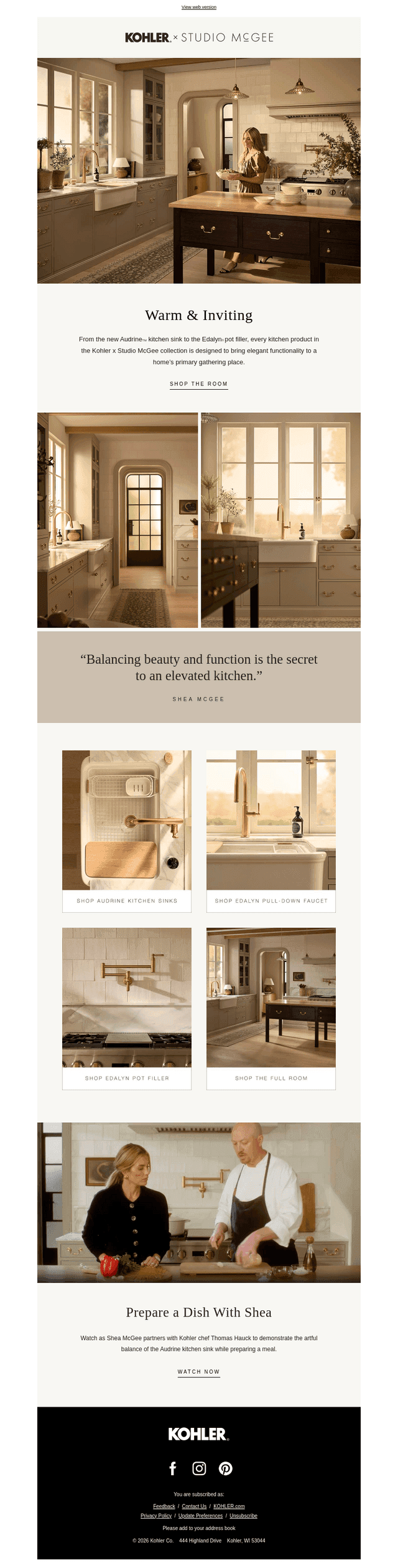 Shop a Complete Kohler x Studio McGee Kitchen