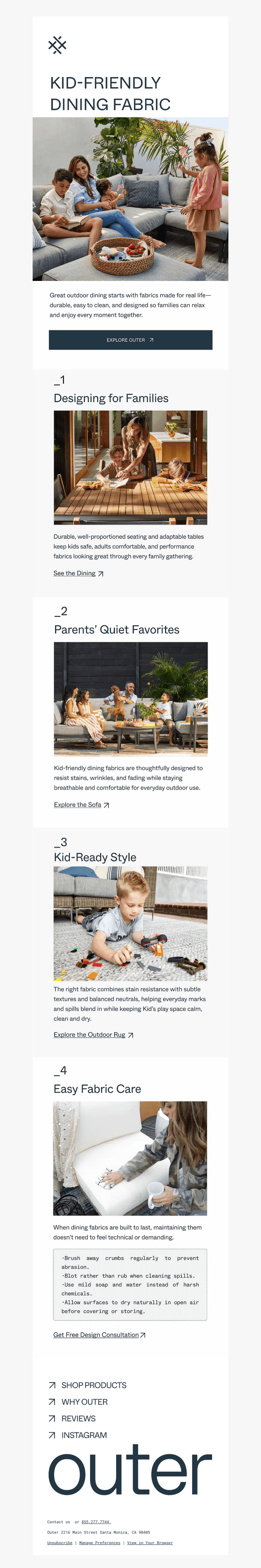 Outdoor Dining Fabrics Made for Real Life