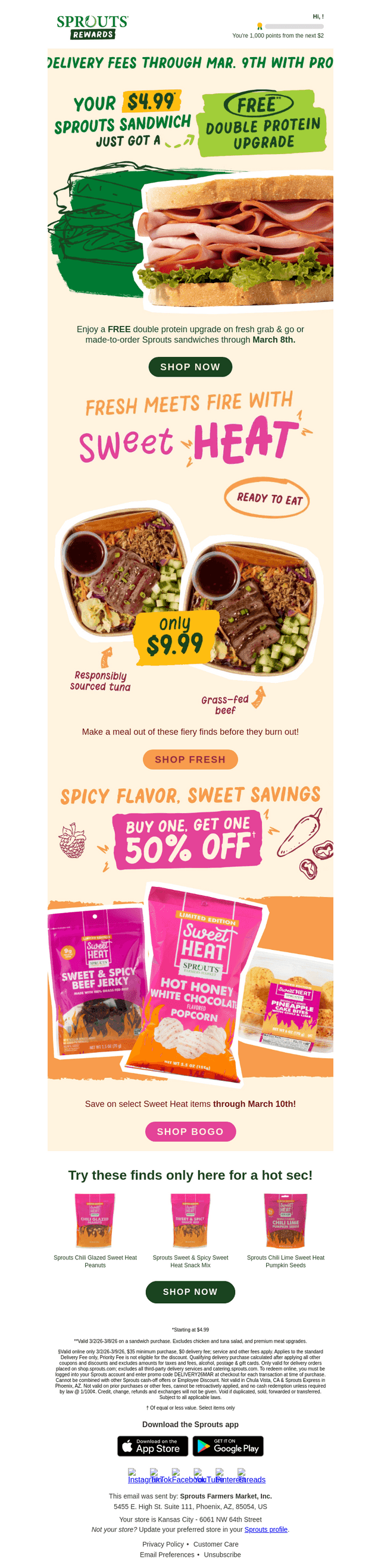 Sprouts Farmers Market email from Fri, Mar 6, 2026