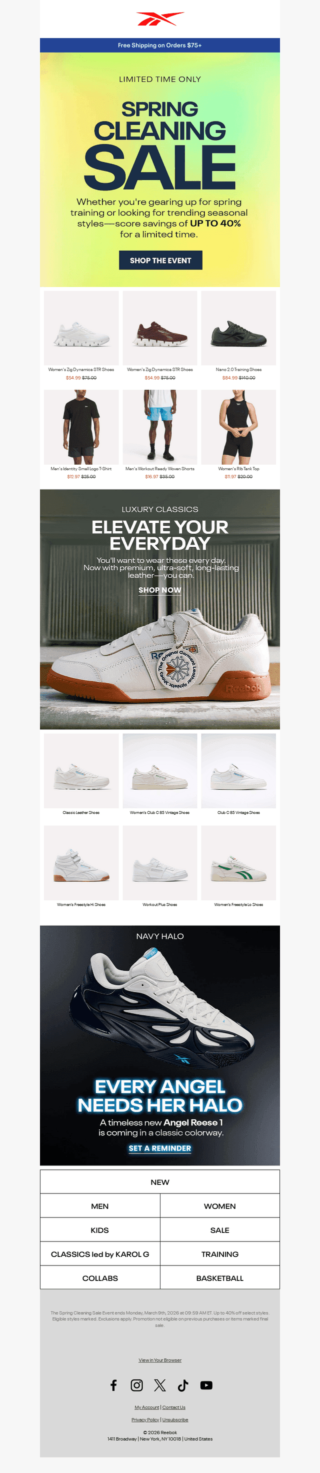 Shoes Starting at $39.99