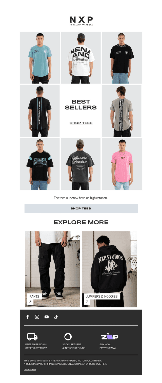 BEST SELLERS: T-SHIRTS