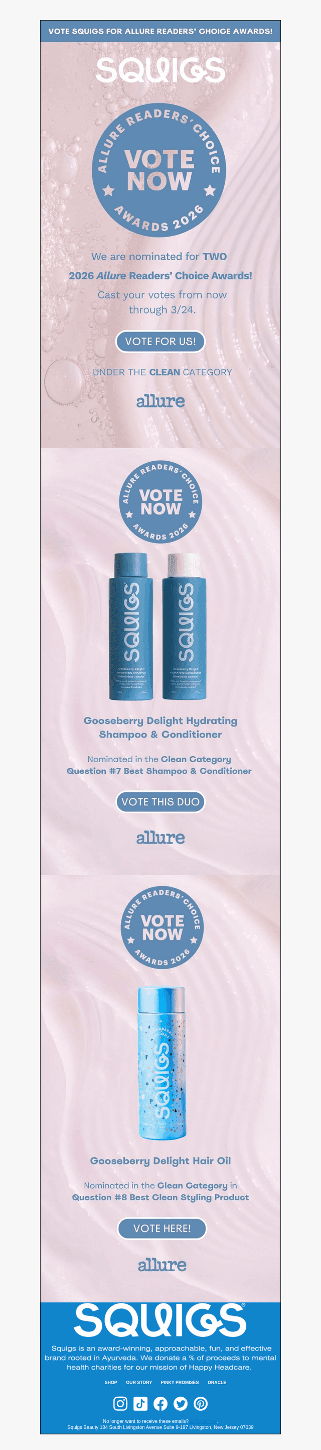 Help Us Win TWO Allure Reader's Choice Awards! 🌟 🥇