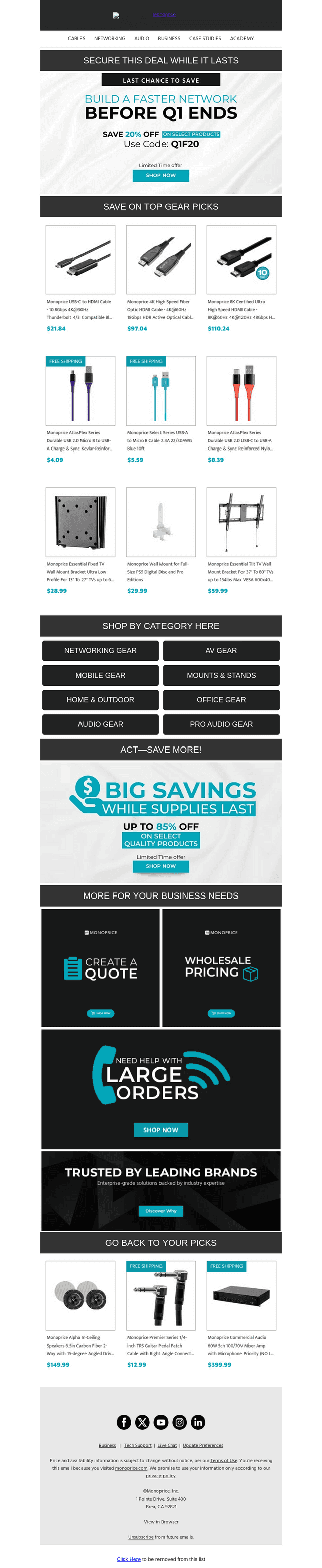 ⏰ENDS TODAY: Save 20% OFF on select Pro-Gear