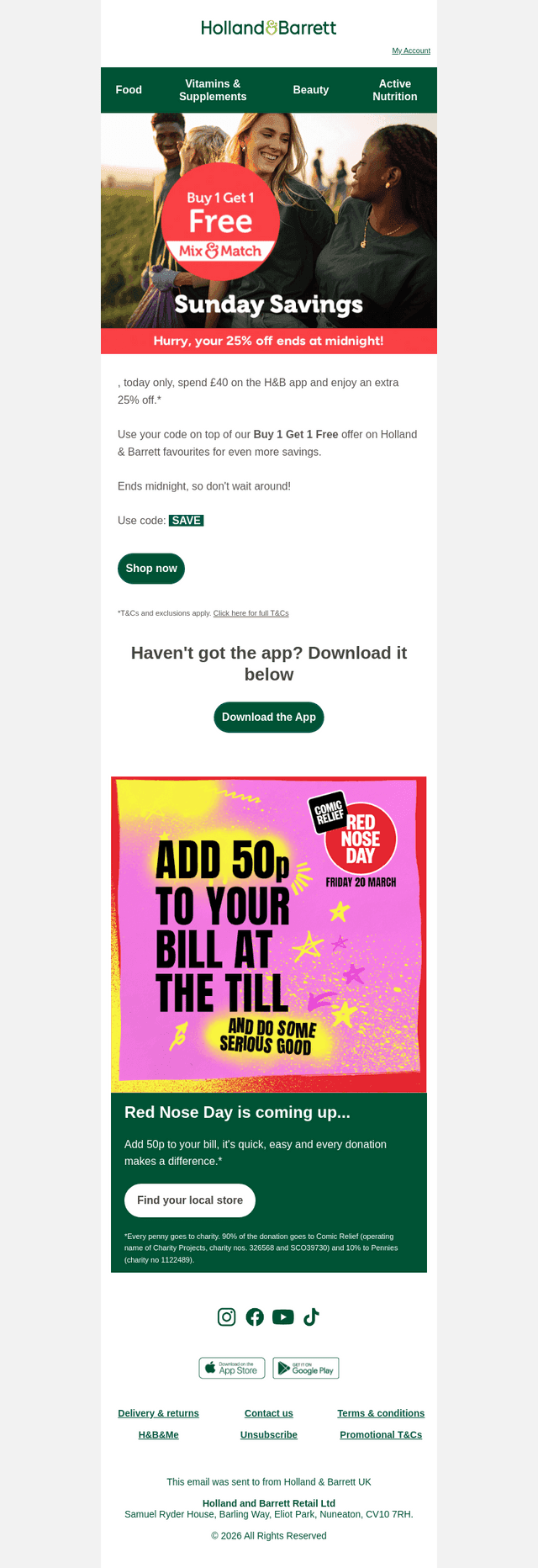 EXTRA 25% off, only in the app 🎉