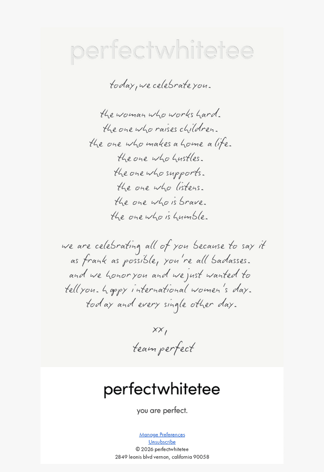 today, we celebrate you.