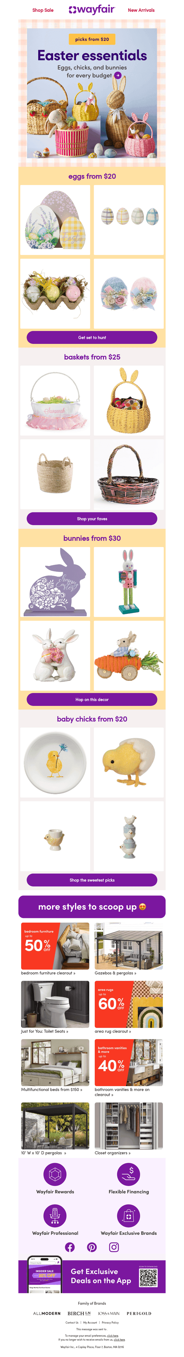 Wayfair email from Mon, Mar 9, 2026