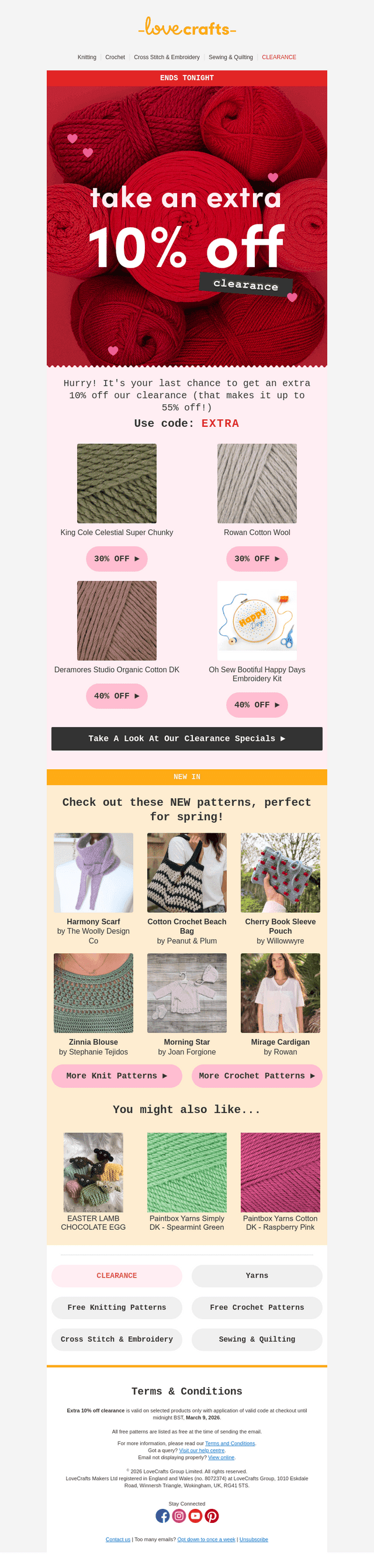 LAST CHANCE: Extra 10% off clearance items!