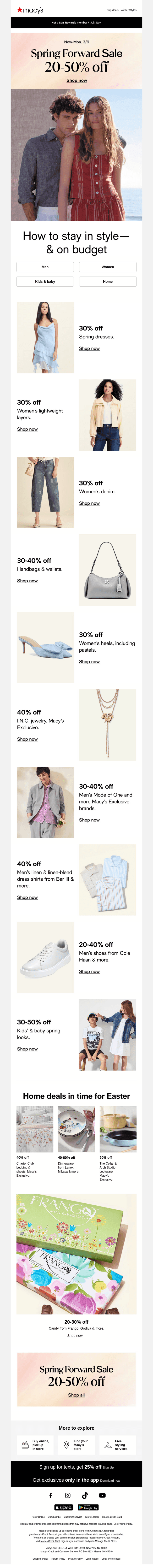 Up to 50% off spring things you'll love