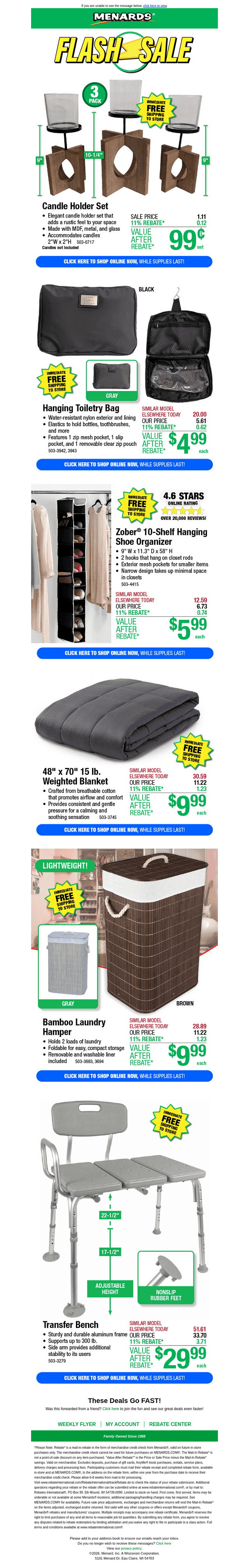 Hanging Toiletry Bag ONLY $4.99 After Rebate*!
