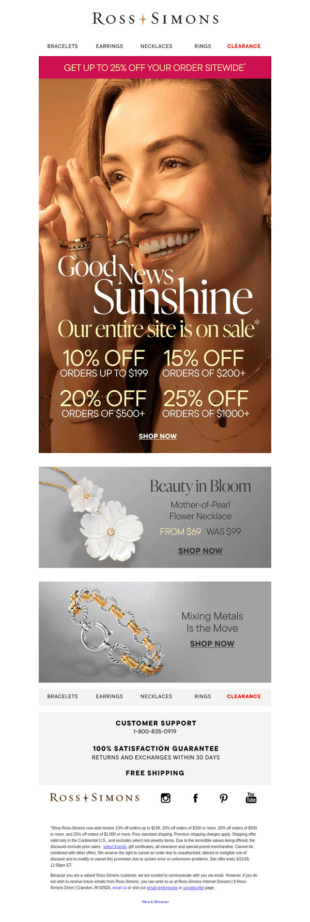 Get up to 25% off sitewide now!