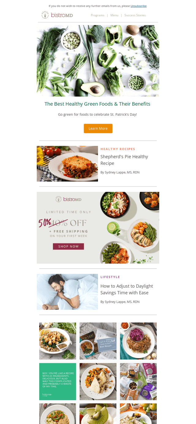 BistroMD email from Mon, Mar 9, 2026