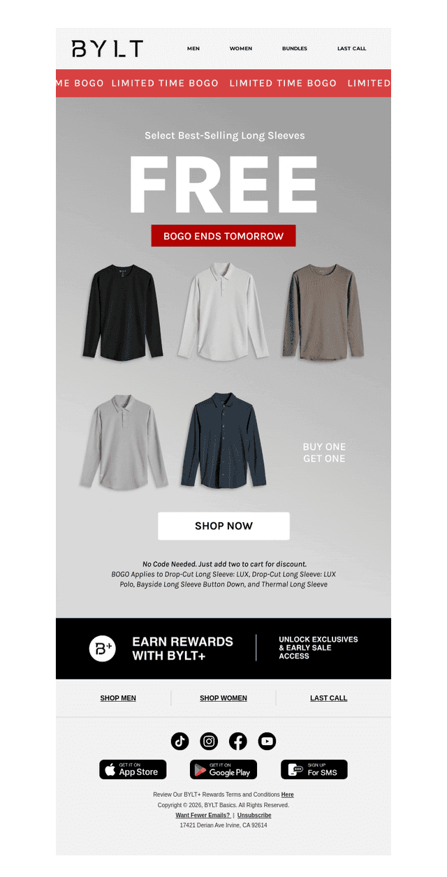 Last Chance for BOGOs 👀