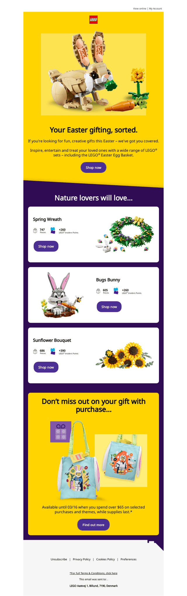 LEGO email from Mon, Mar 9, 2026