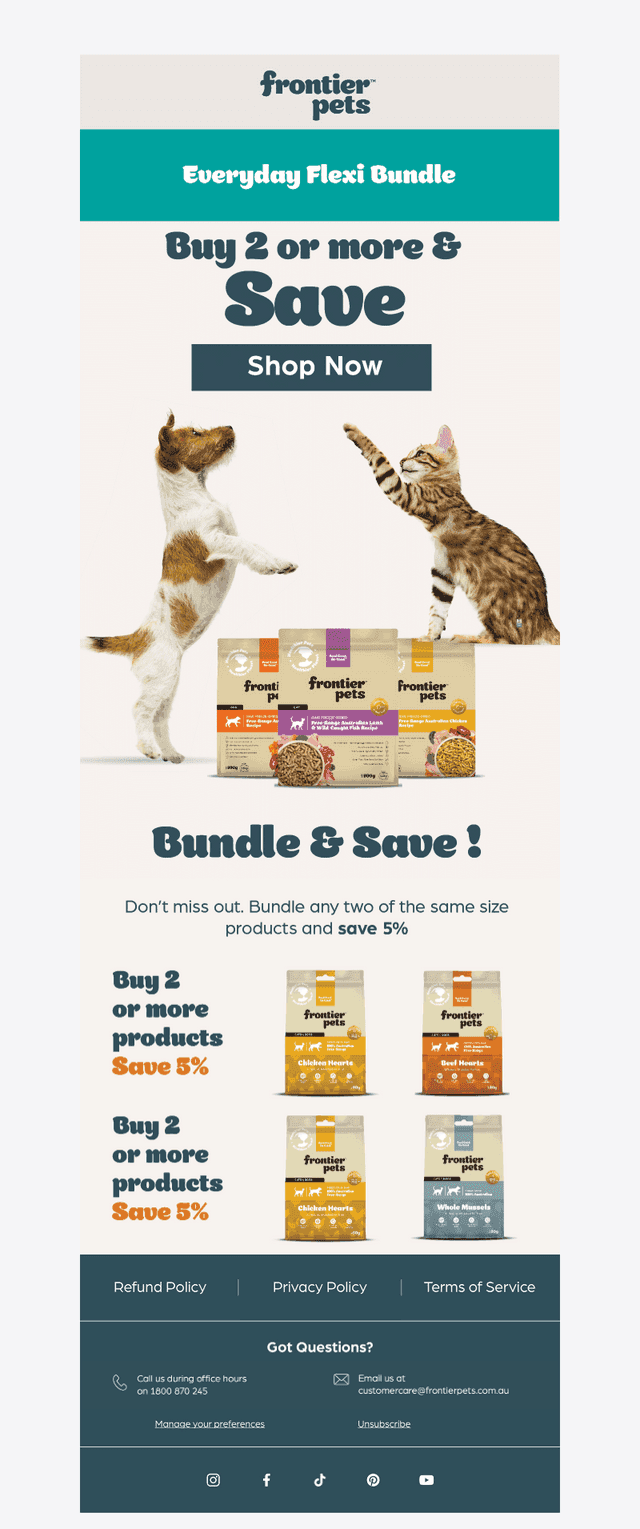 Build your bundle and enjoy better value whilst it lasts