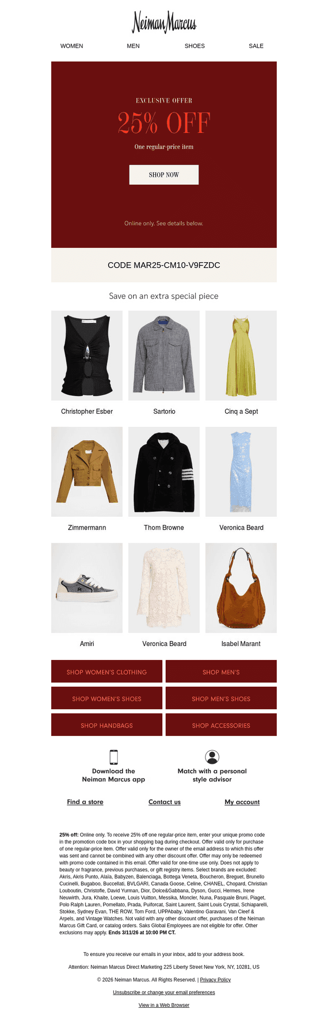 2-day exclusive: 25% off one item