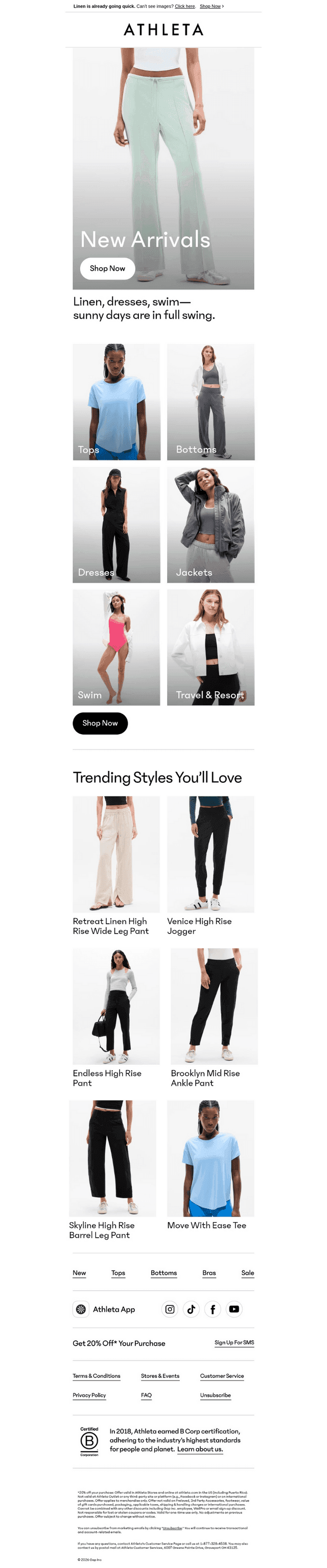 New arrivals just landed