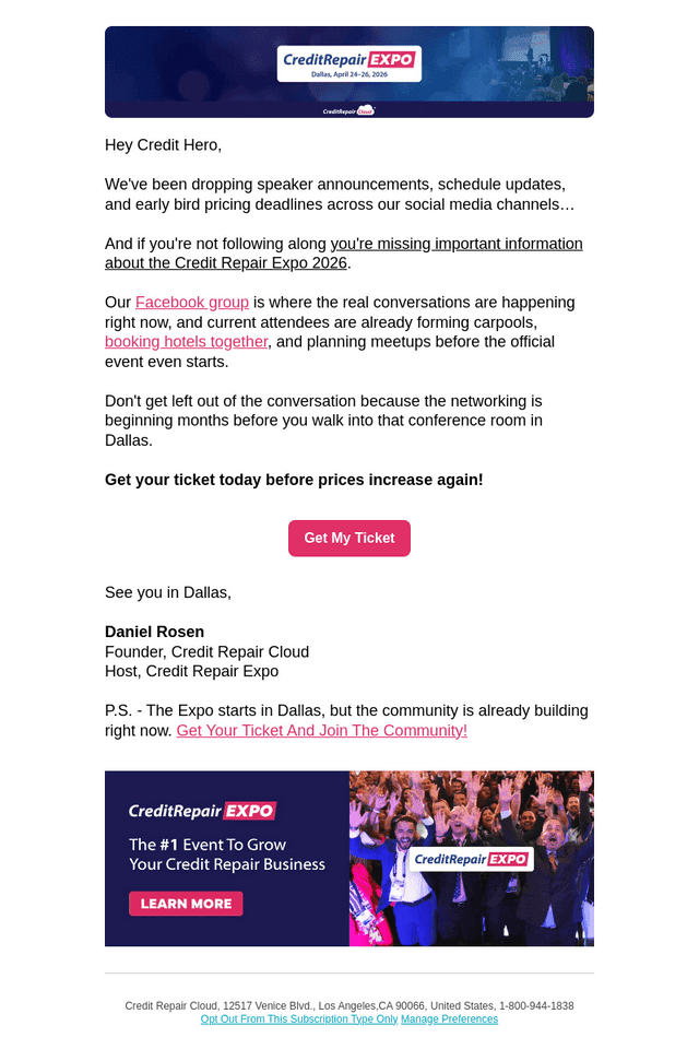 We're announcing new speakers