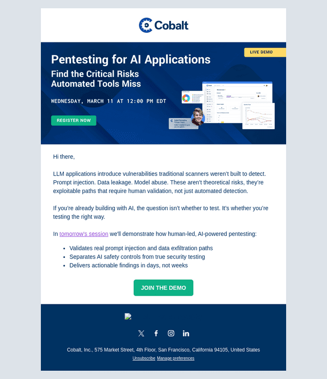 Starting Soon: AI Security Live Demo