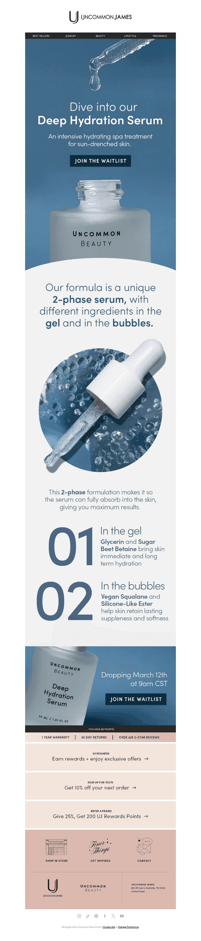 Inside our new serum — dropping March 12
