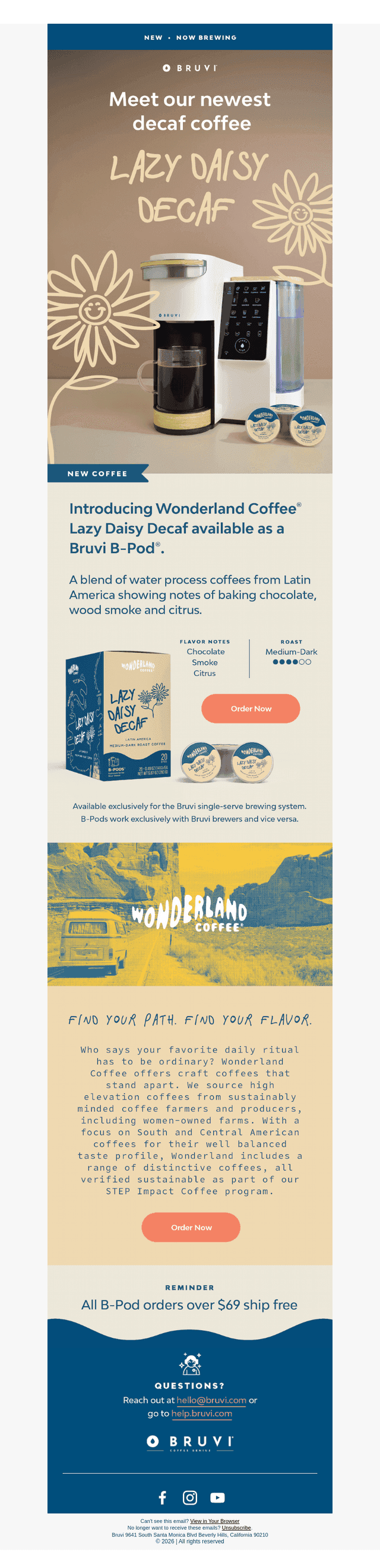 Now Brewing: Lazy Daisy Decaf 🎉
