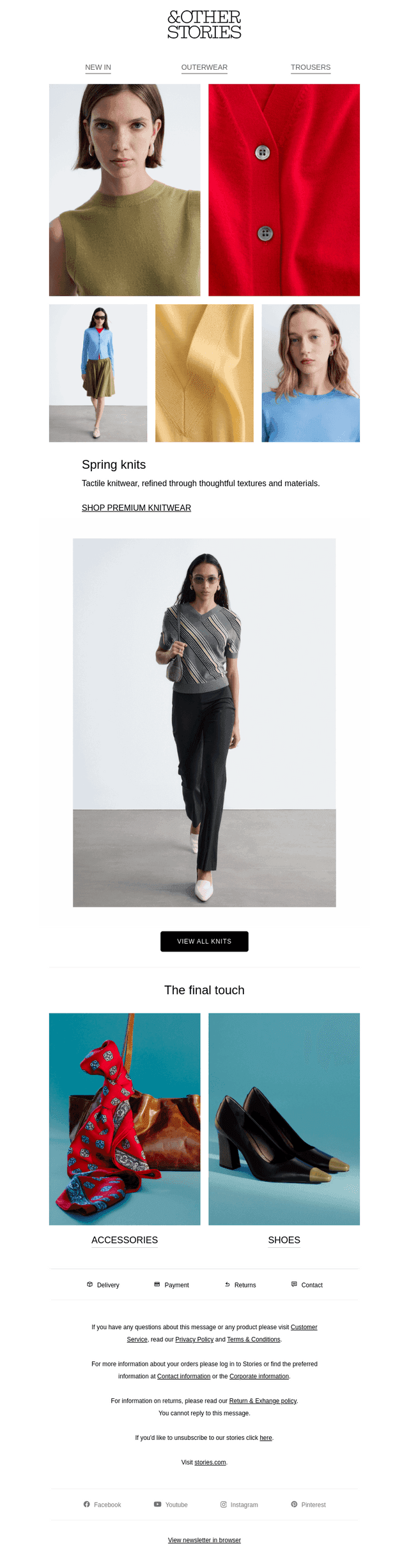 New knits in spring shades