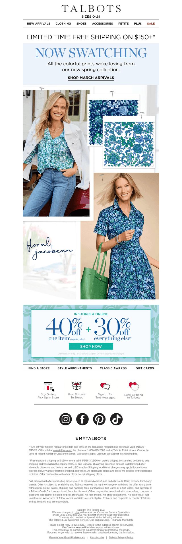 40% off 1 + Spring’s Best New Prints & Patterns