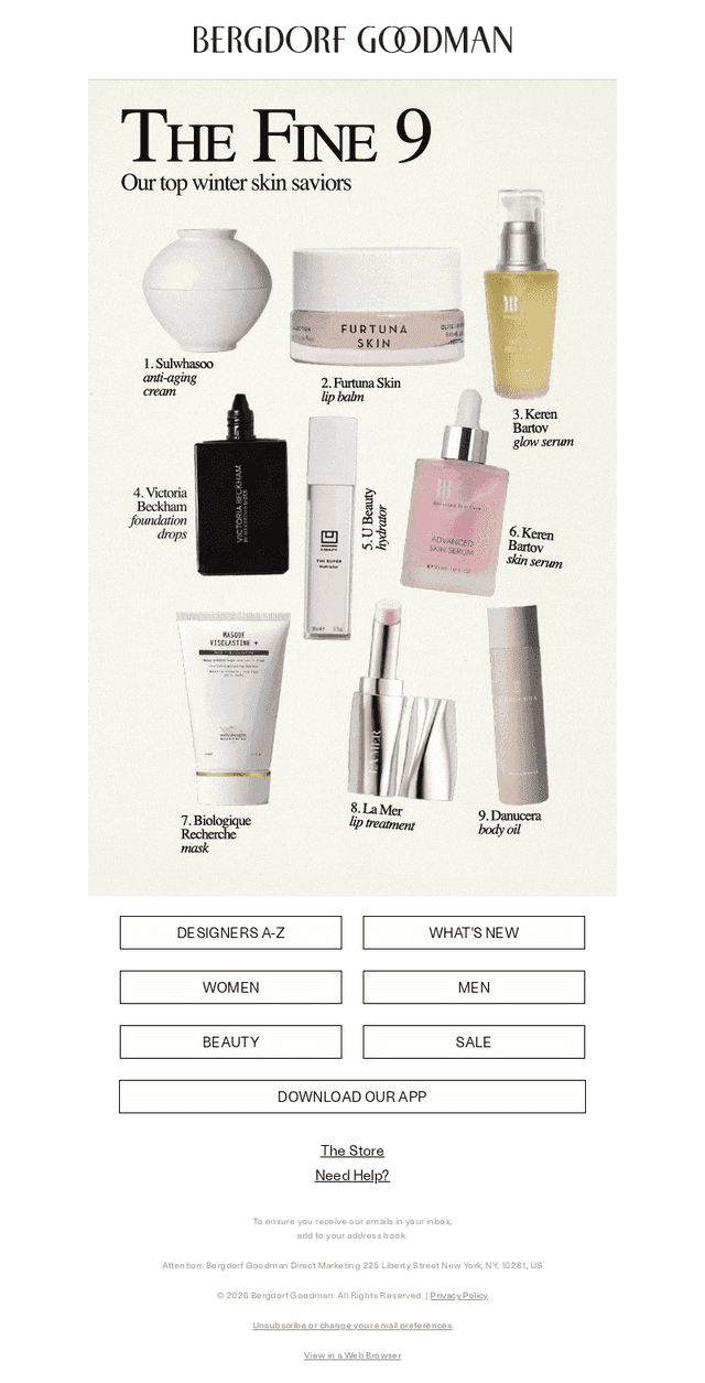 Bergdorf Goodman email from Tue, Mar 10, 2026