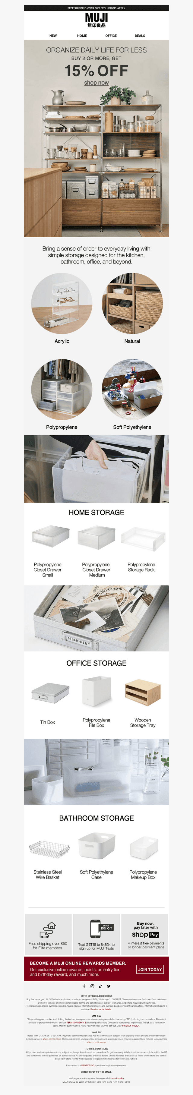 15% Off Storage Solutions! 🏠