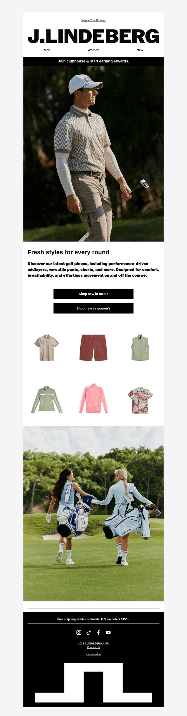 New golf arrivals