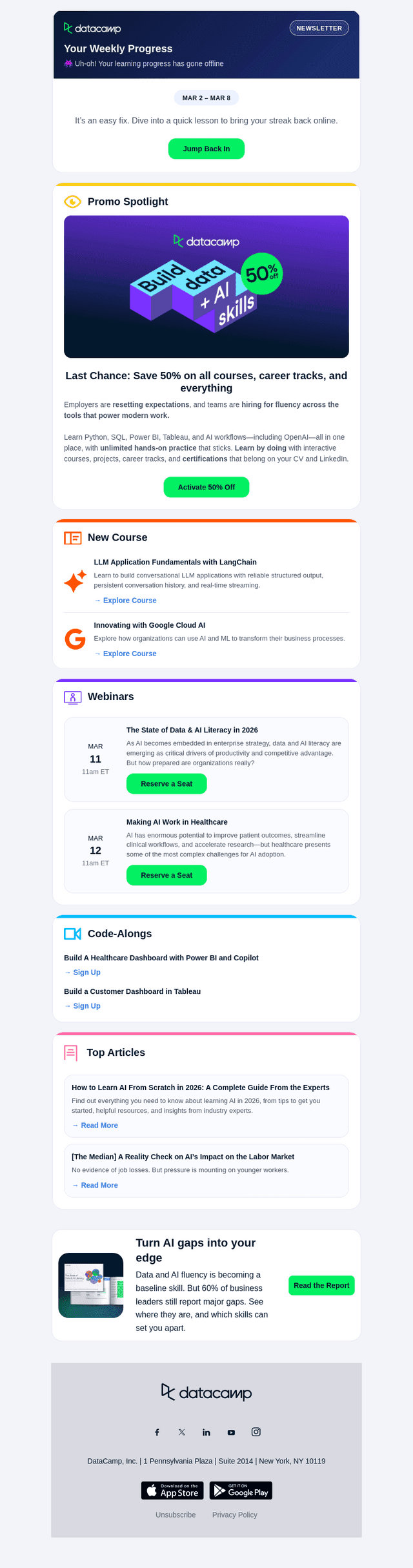 DataCamp email from Wed, Mar 11, 2026