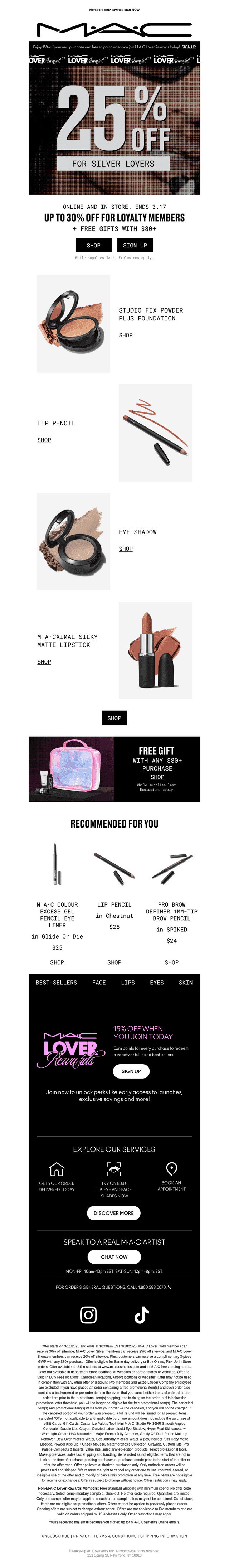 MAC Cosmetics email from Wed, Mar 11, 2026