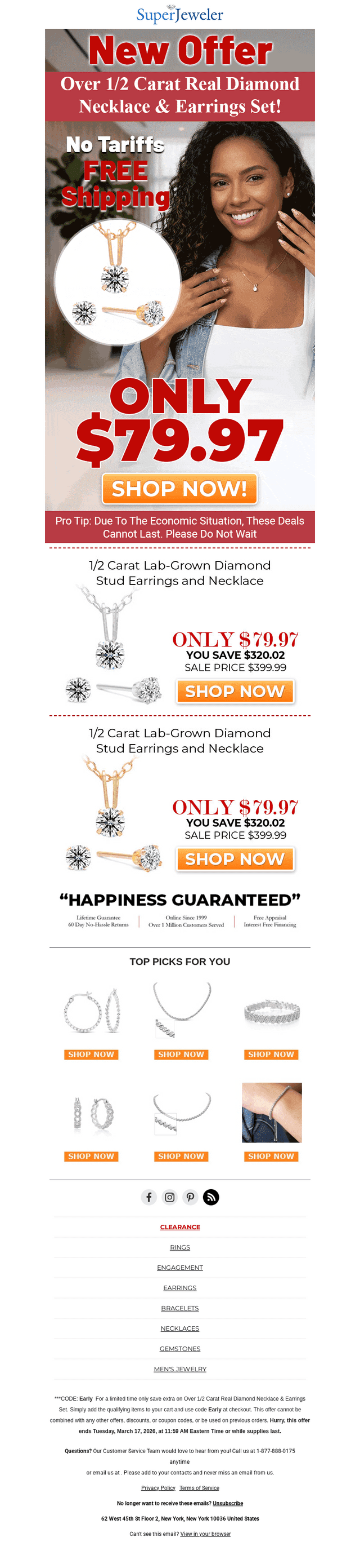 SuperJeweler email from Wed, Mar 11, 2026