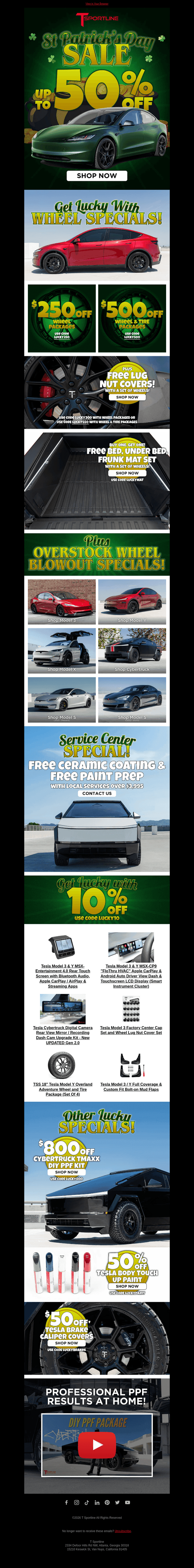 T Sportline email from Wed, Mar 11, 2026