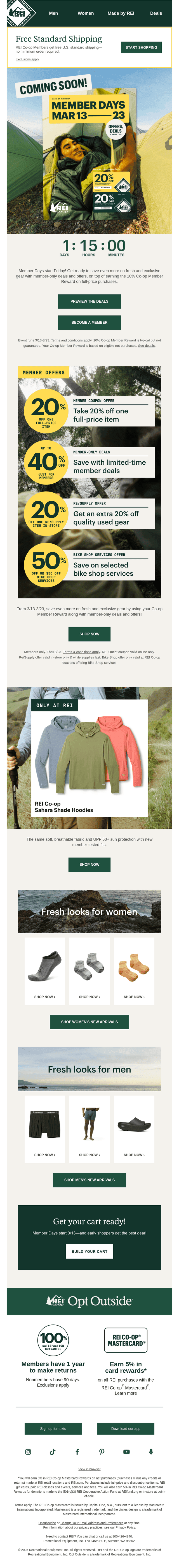REI email from Wed, Mar 11, 2026