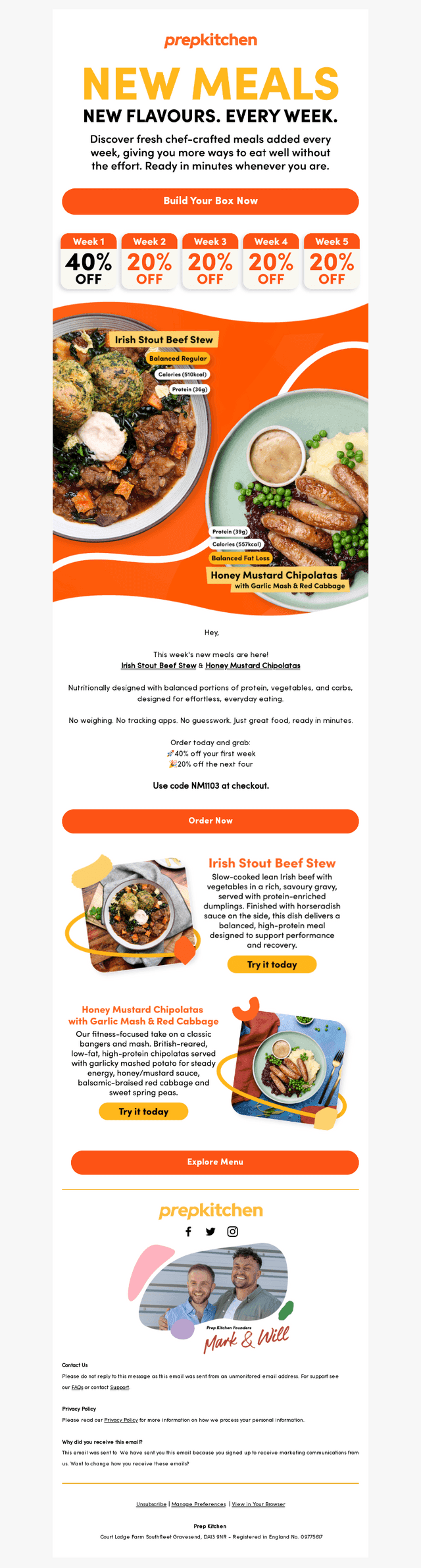40% Off This Week’s New Meals! 🍽️