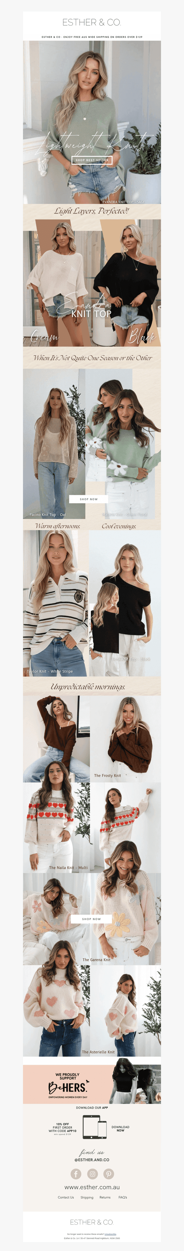 Lightweight Knits for In-Between Days ✨