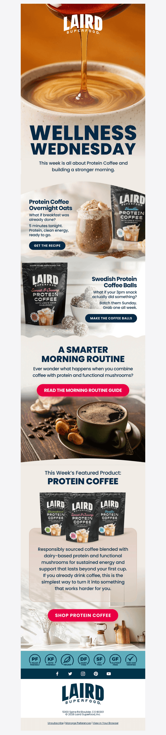 Laird Superfood email from Wed, Mar 11, 2026