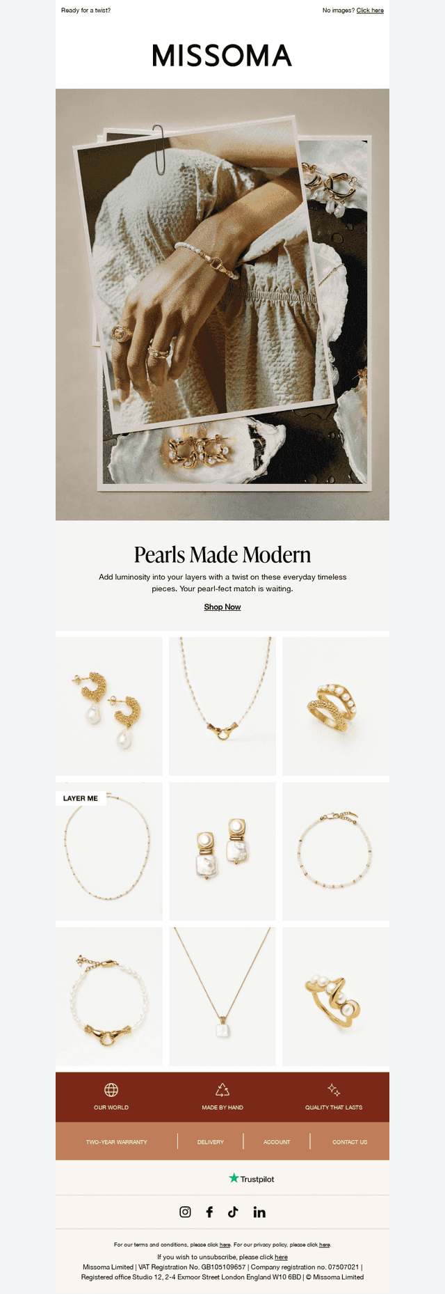 Pearls made modern