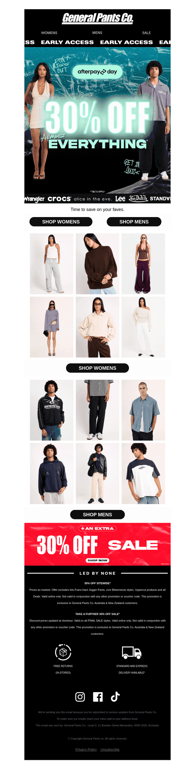30% OFF STOREWIDE* EARLY ACCESS 🔑​