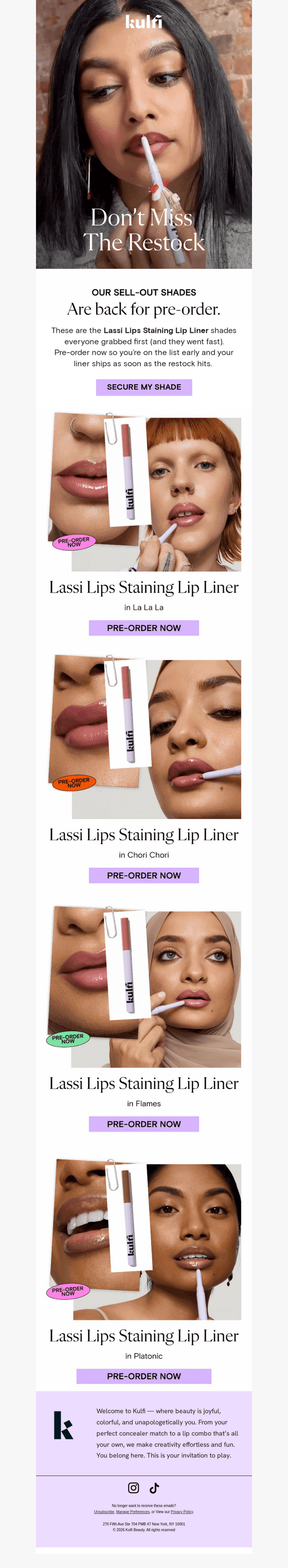these liners went FAST 💋🔥