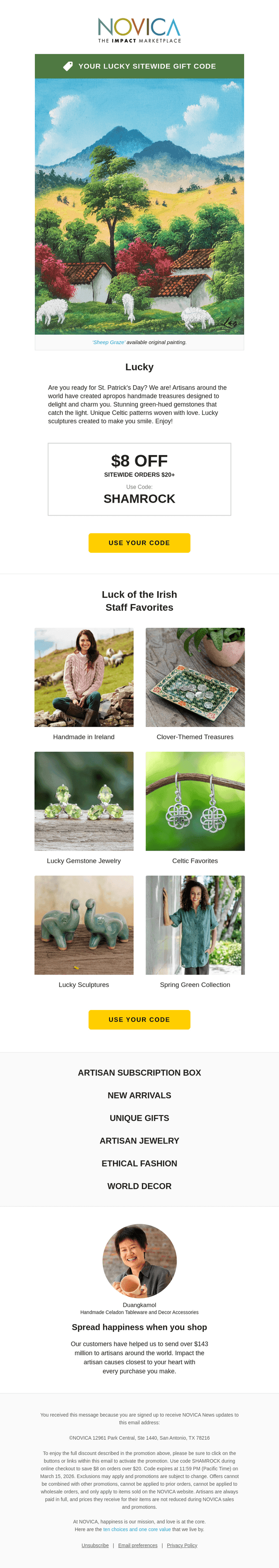 NOVICA email from Thu, Mar 12, 2026
