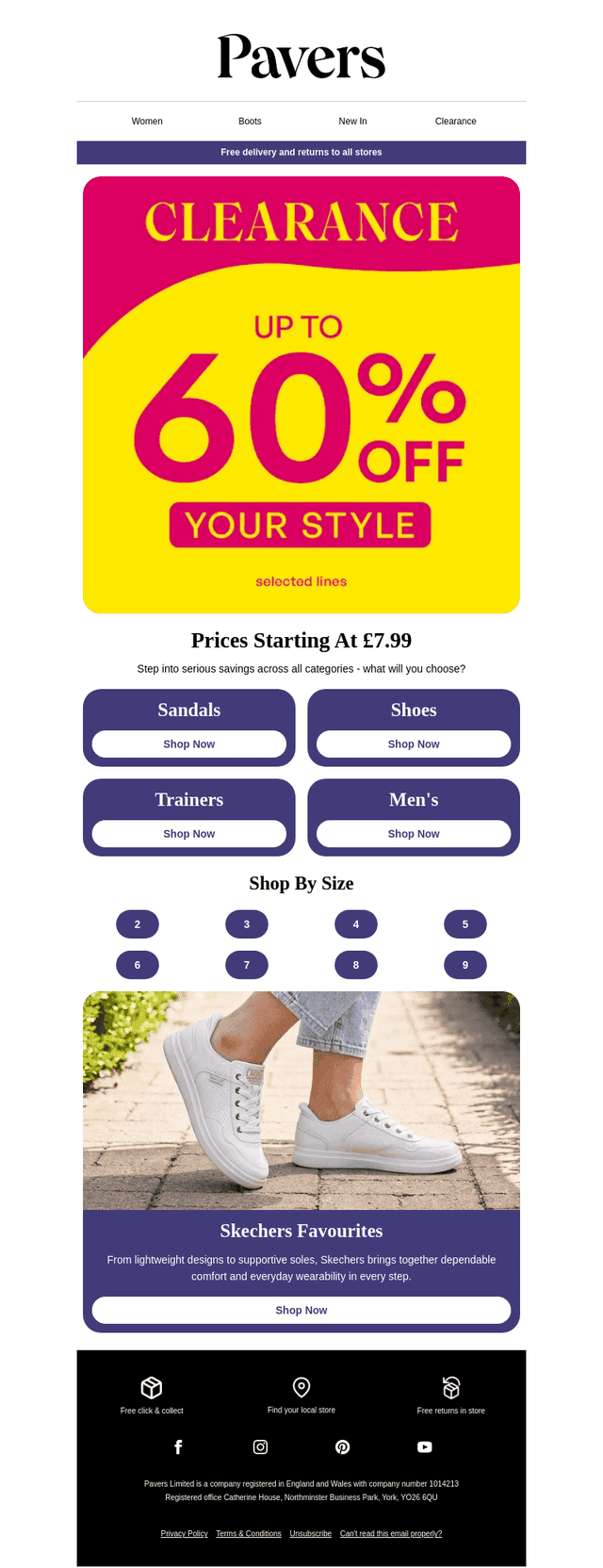 Shop clearance from £7.99 😱