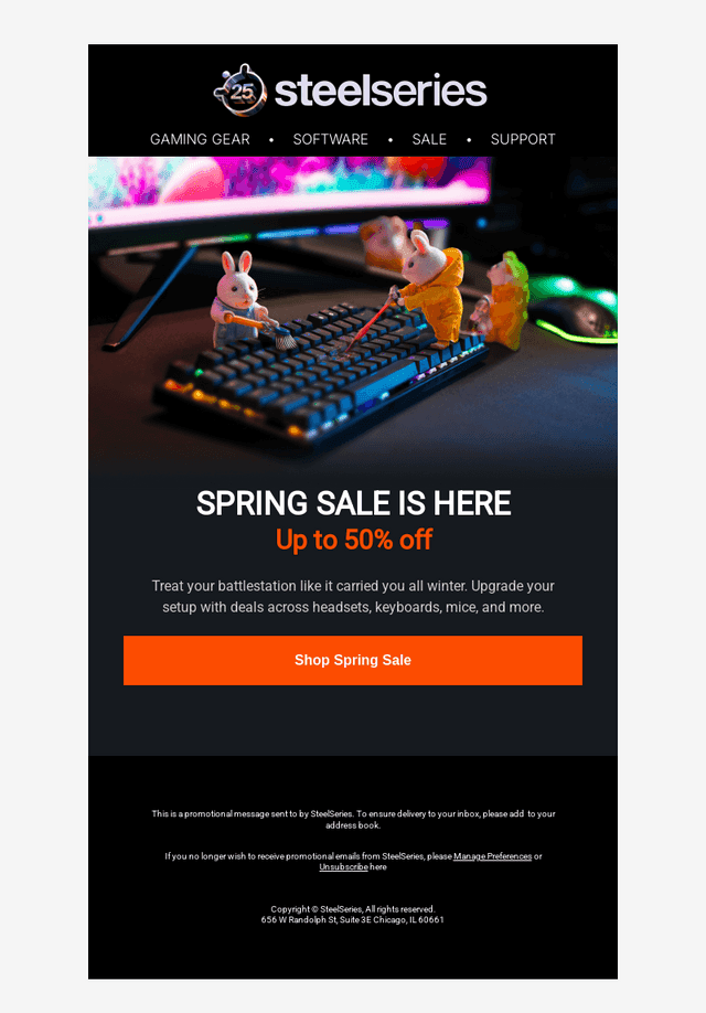 SteelSeries email from Thu, Mar 12, 2026
