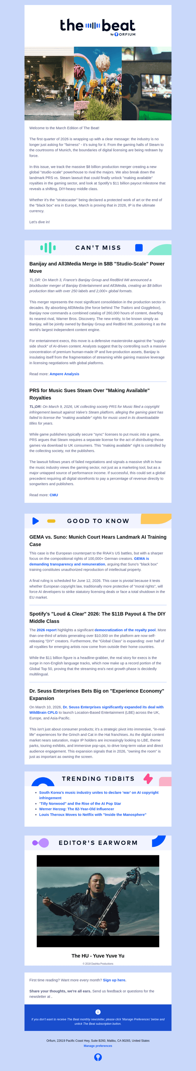 Orfium email from Thu, Mar 12, 2026