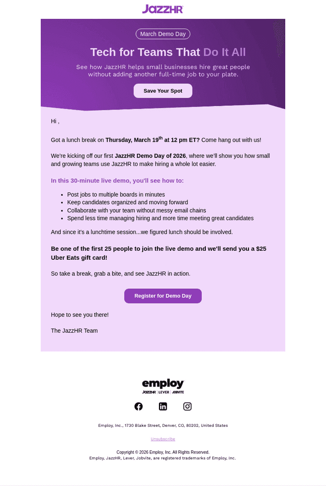 Employ email from Thu, Mar 12, 2026