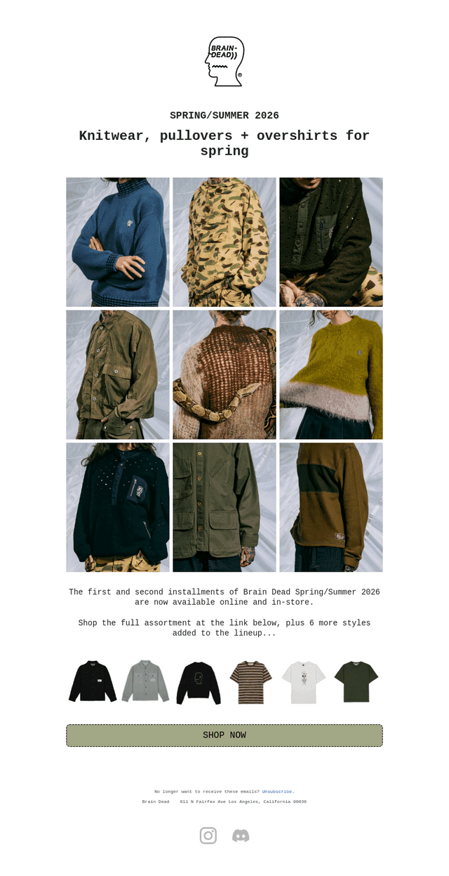Knitwear, pullovers + overshirts for spring