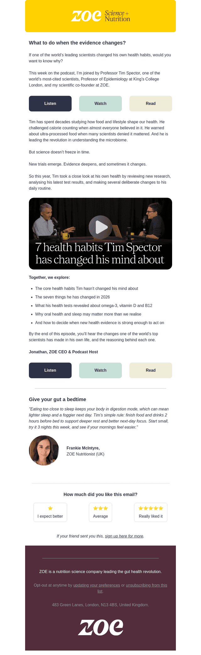 7 things Tim Spector changed his mind on