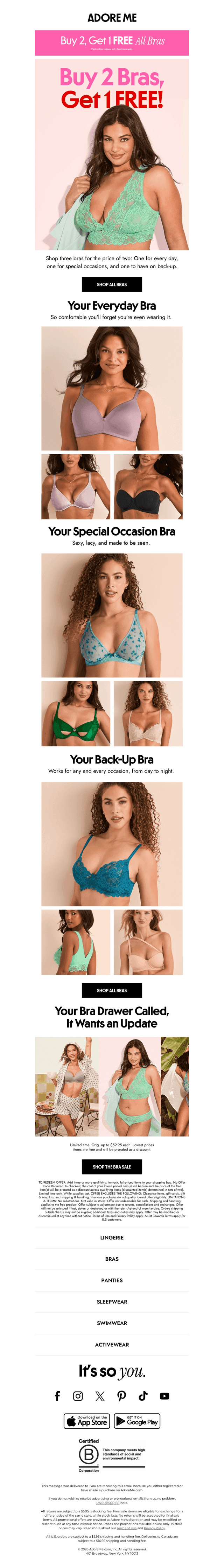 Your Free Bra is Waiting