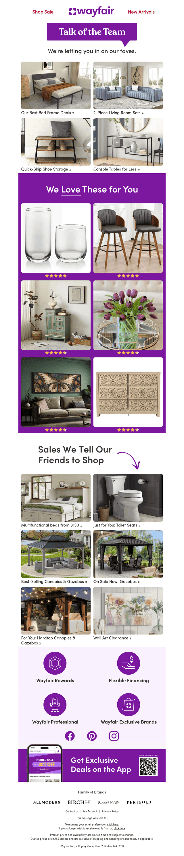 BED FRAMES at a great price.
