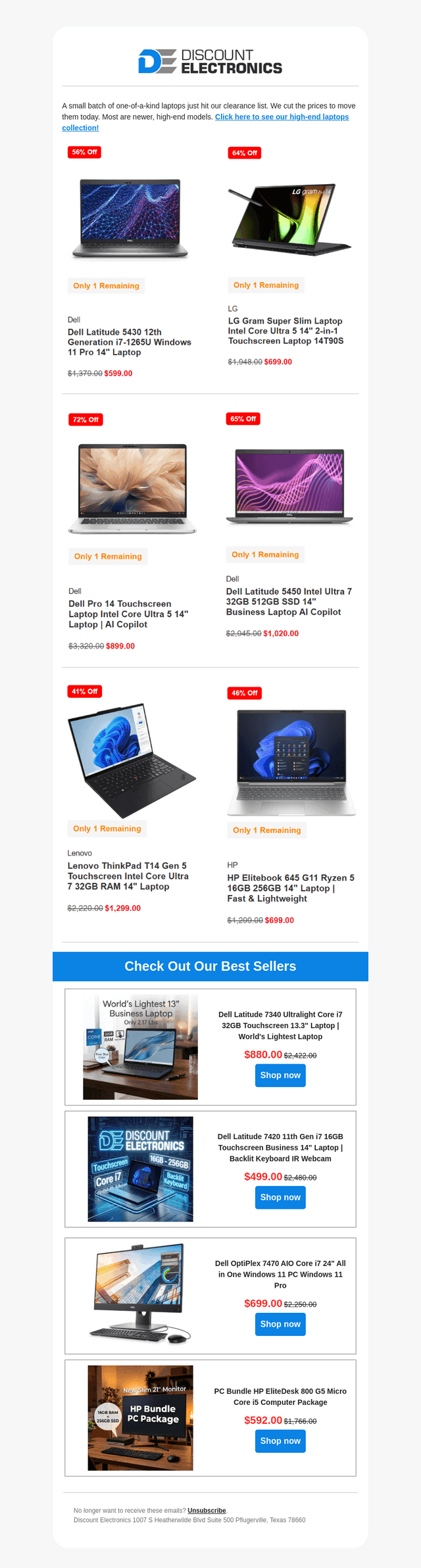 Only 6 High-End Laptops… Prices You Won’t Believe